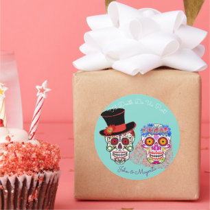 Bride & Groom tot de dood van ons Ronde Sticker