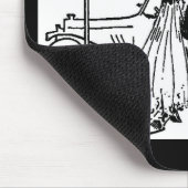  bride & groom van 1920 muismat (Hoek)