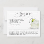 Bride & Groom Waterverf Signature Cocktail Recept (Achterkant)