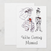 Bride & Groom/ We gaan trouwen (Voorkant / Achterkant)