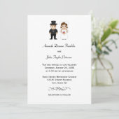 Bride & Groom - Weddenschap Kaart (Staand voorkant)