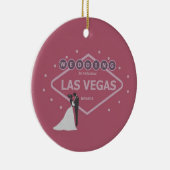 Bride & Groom Wedding in Las Vegas Ornament (Rechts)