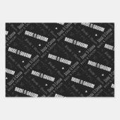 Bride & Groom Wedding Inpakpapier Vel (Voorkant 2)