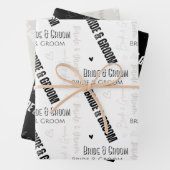 Bride & Groom Wedding Inpakpapier Vel (In situ)