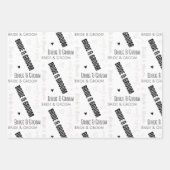 Bride & Groom Wedding Inpakpapier Vel (Voorkant)