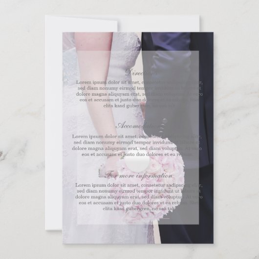 Bride & Groom Wedding Kaart (Voorkant)