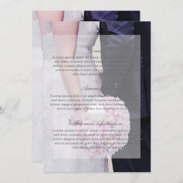 Bride & Groom Wedding Kaart