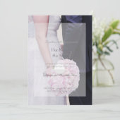 Bride & Groom Wedding Kaart (Staand voorkant)