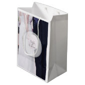 Bride & Groom Wedding Medium Cadeauzakje (Achterkant Gekanteld)
