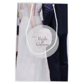 Bride & Groom Wedding Medium Cadeauzakje (Achterkant)