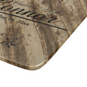 Bride & Groom Wedding on Grunge Wood | DIY-tekst Snijplank (Hoek)