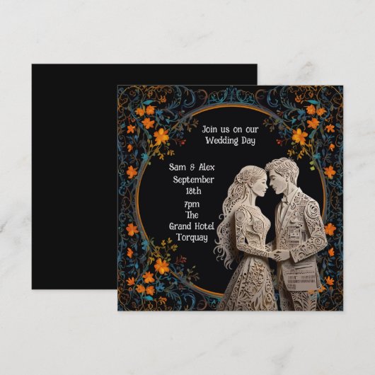 Bride & Groom Wedding Personalised (Voorkant / Achterkant)