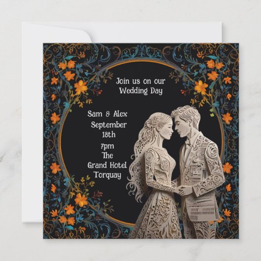 Bride & Groom Wedding Personalised (Voorkant)