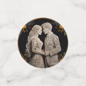 Bride & Groom Wedding Personalised Confetti (Kleine voorkant)