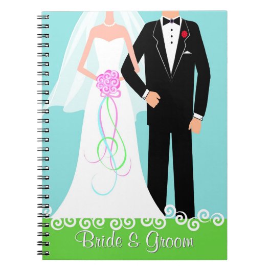 Bride & Groom Wedding Planner Journal-laptop Notitieboek (Voorkant)