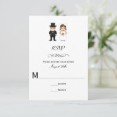 Bride & Groom - Wedding RSVP (Staand voorkant)