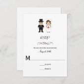 Bride & Groom - Wedding RSVP (Voorkant / Achterkant)