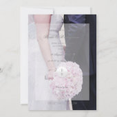 Bride & Groom Wedding Save The Date (Achterkant)