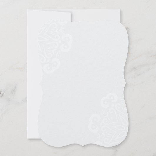 Bride & Groom Wedding Uitnodiging (Achterkant)