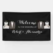 Bride & Groom Welcome Wedding Banner (Horizontaal)