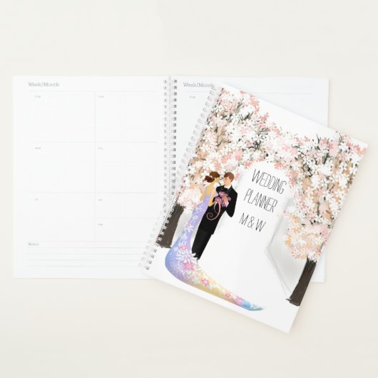 Bride Groom zomerbloemen Planner (Display)