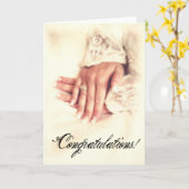 Bride Hands Gefeliciteerd Kaart (Gele Bloem)
