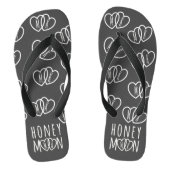 Bride Heart Monogram Honeymoon Teenslippers (Voetbed)