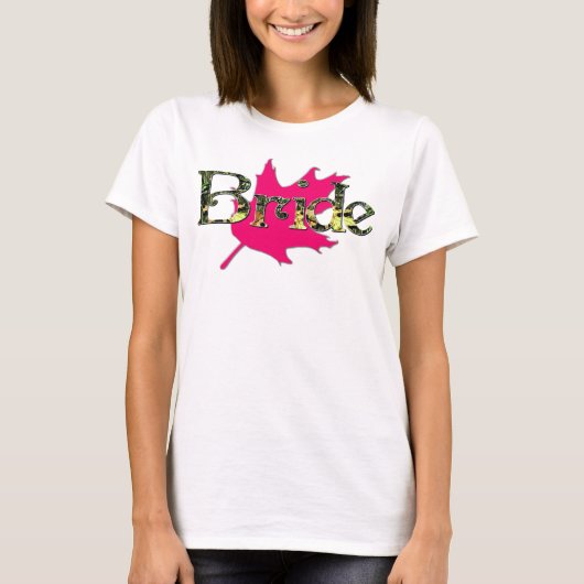 Bride Hunting Camo Pink Oak Bachelorette Tanktop (Voorkant)