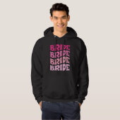 Bride I Do Crew Retro Bachelorette Party Bride Bri Hoodie (Voorkant volledig)