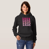 Bride I Do Crew Retro Bachelorette Party Bride Bri Hoodie (Voorkant volledig)