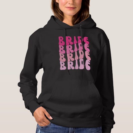 Bride I Do Crew Retro Bachelorette Party Bride Bri Hoodie (Voorkant)