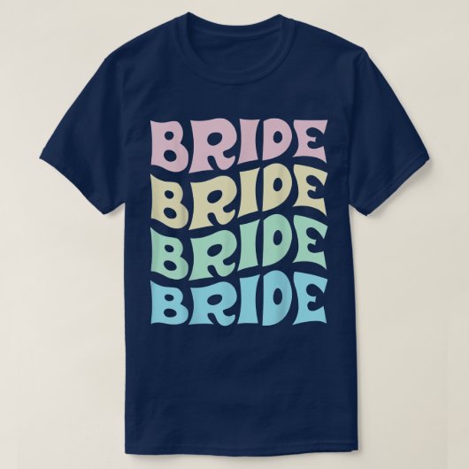 Bride I Do Crew Retro Bachelorette Party Bride Bri T-shirt (Design voorkant)