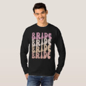 Bride I Do Crew Retro Bachelorette Party Bride Bri T-shirt (Voorkant volledig)