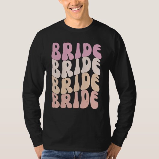 Bride I Do Crew Retro Bachelorette Party Bride Bri T-shirt (Voorkant)