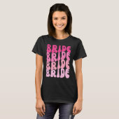 Bride I Do Crew Retro Bachelorette Party Bride Bri T-shirt (Voorkant volledig)