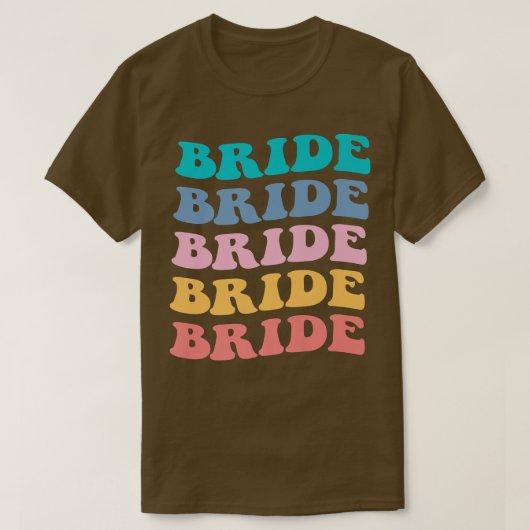 Bride I Do Crew Retro Bachelorette Party Bride Bri T-shirt (Design voorkant)