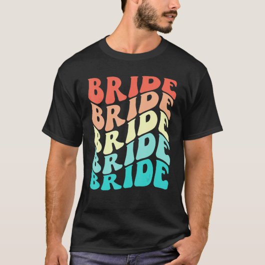 Bride I Do Crew Retro Bachelorette Party Bridesmai T-shirt (Voorkant)