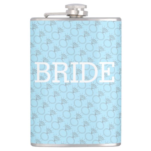 Bride "Iets Blue"-fles Heupfles (Voorkant)