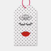 BRIDE Ik wil mijn Lipstick Wedding Tiara Party Dra Cadeaulabel (Voorkant)