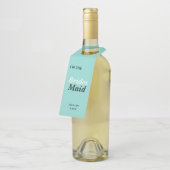 BRIDE I'm The Bridesmaid Bridal Party Name Flessenhanger (Schuin)