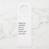 BRIDE I'm The Bridesmaid Bridal Party Name Flessenhanger (Achterkant)