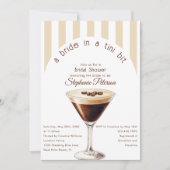 Bride In A Tini Bit Espresso Martini Vrijgezellenf Kaart (Voorkant)