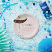Bride In A Tini Bit Expresso Martini Bridal Shower Papieren Bordje (Feest)