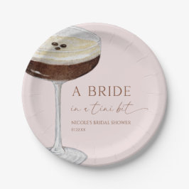 Bride In A Tini Bit Expresso Martini Bridal Shower Papieren Bordje