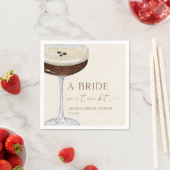 Bride In A Tini Bit Expresso Martini Bridal Shower Servet (Insitu)