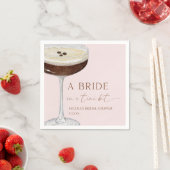 Bride In A Tini Bit Expresso Martini Bridal Shower Servet (Insitu)