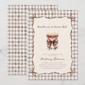 Bride in a Tini Bit Rustic Bridal Shower Kaart (Voorkant / Achterkant)