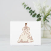 Bride in Antiek stijl Briefkaart (Staand voorkant)
