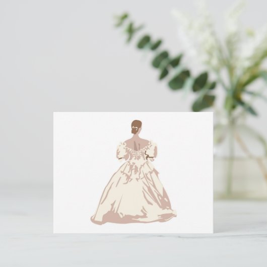 Bride in Antiek stijl Briefkaart (Staand voorkant)