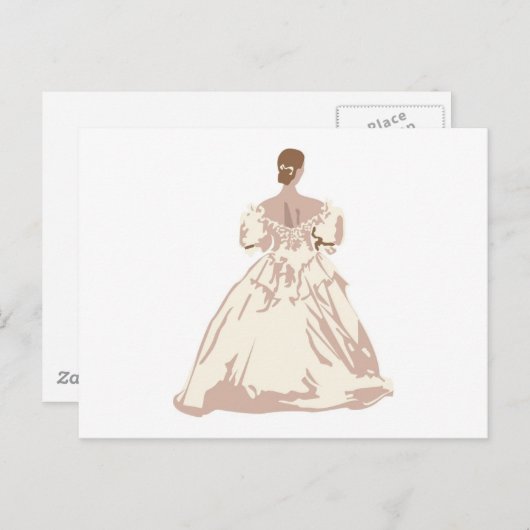 Bride in Antiek stijl Briefkaart (Voorkant / Achterkant)